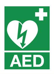Pictogram AED -Sticker 20x15cm