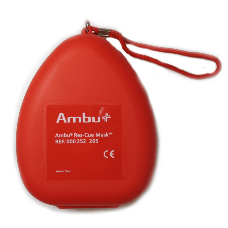 Beademingsmasker Ambu in Hardcase met O2-inlaat