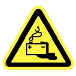 Pictogram Batterij Lekkage - bordje 20x20x20cm