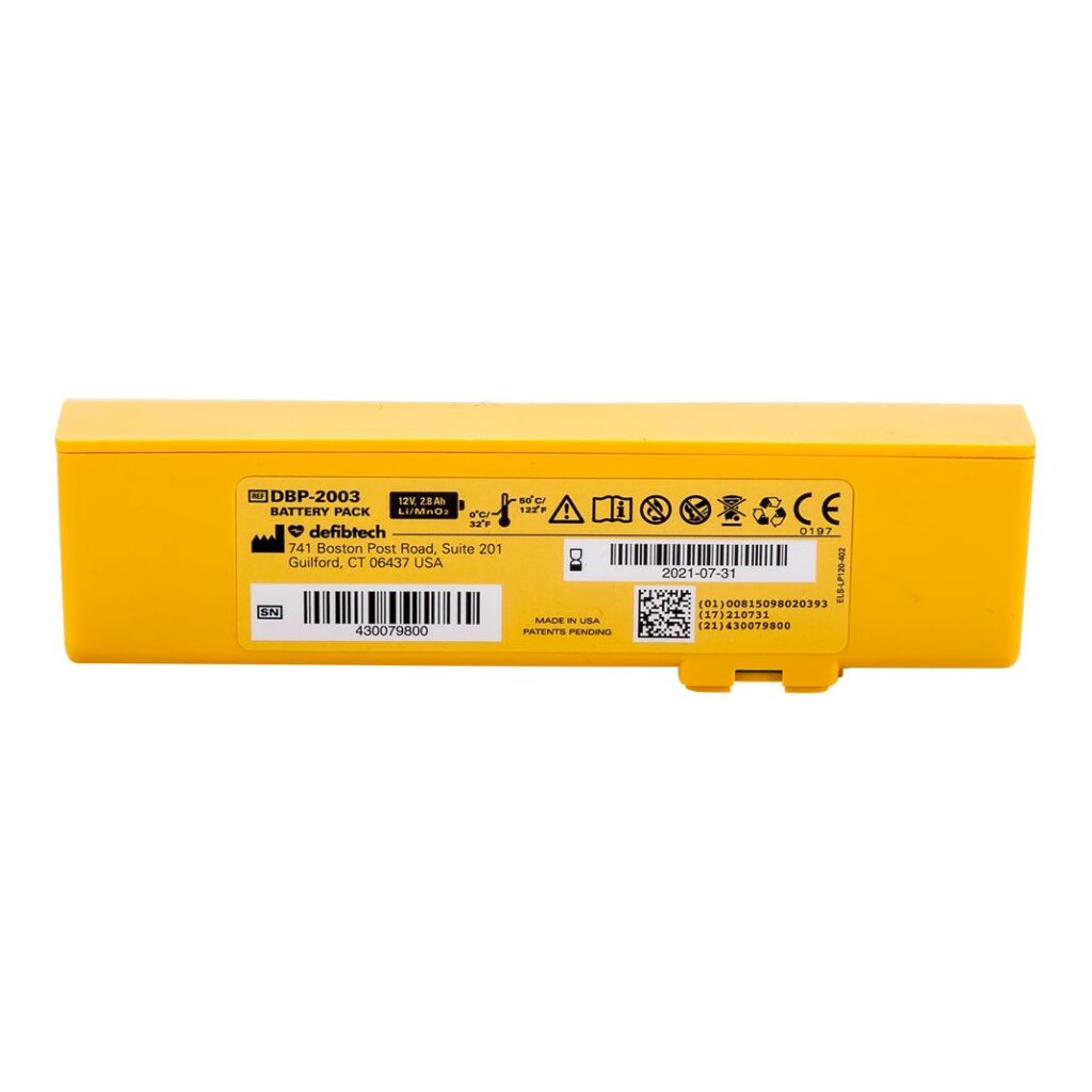Defibtech Lifeline View Batterij Voorkant