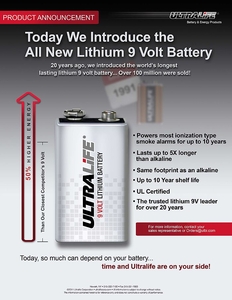 Defibtech Lifeline - Batterij lithium 9 Volt