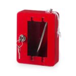 Noodsleutelkast Rood met breekglas