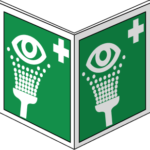 Pictogram Oogdouche - bordje panoramisch 30x15cm