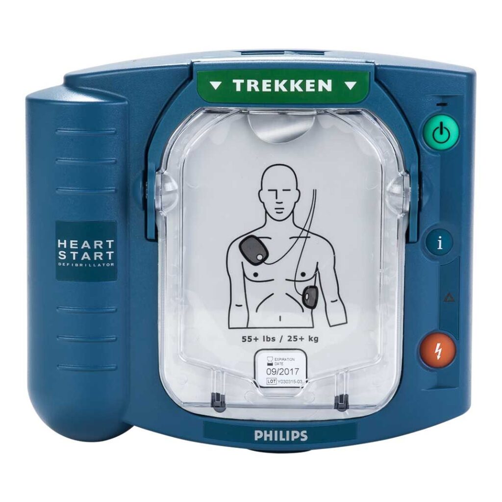 Philips HeartStart Defibrillator HS1 AED - met rode tas