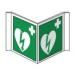 Pictogram AED - bordje panoramisch 30x15cm