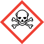 Pictogram Giftige Stoffen - bordje 25x25cm