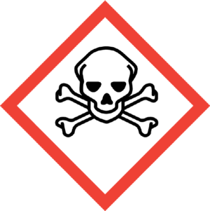 Pictogram Giftige Stoffen - Sticker Vinyl 25x25cm