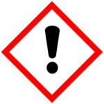 Pictogram - Gevaar Irritatie Inademen Bordje 25x25cm