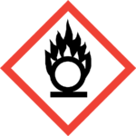 Pictogram Oxiderende Stoffen- Bordje 25x25cm