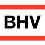 Pictogram BHV - Sticker Vinyl 20x15cm