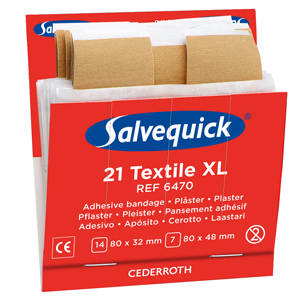 Navulling Salvequick Textiel pleisters XL 6470