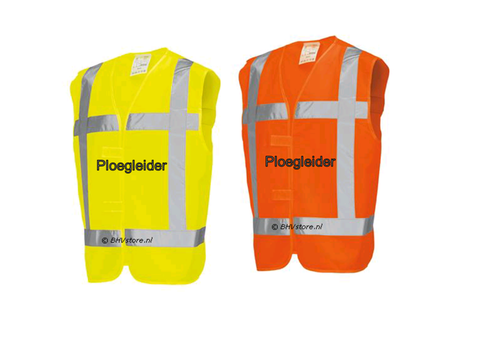 Veiligheidsvest - BHV Ploegleider (geel)