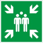 Pictogram Verzamelplaats - Sticker 20x20cm
