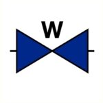 Pictogram Waterafsluiter - sticker 20x20cm