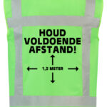 Veiligheidsvest Groen - Houd voldoende afstand!