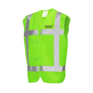 Veiligheidsvest Lime Groen met opdruk
