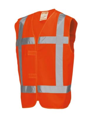 Veiligheidsvest Oranje met opdruk-0