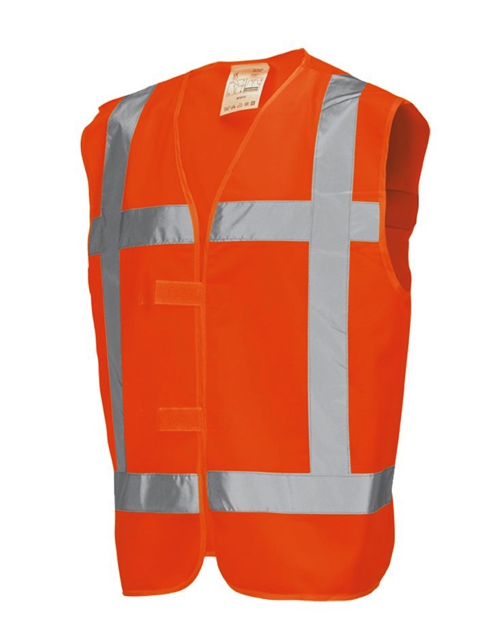 Veiligheidsvest Oranje met opdruk-0