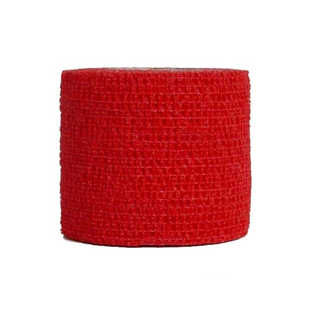 Zelfklevende Cohesieve fixatie zwachtel Nobaheban - Rood 7,5 x 450 cm