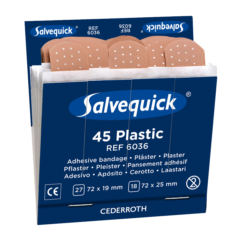 Salvequick plastic pleisters 6036