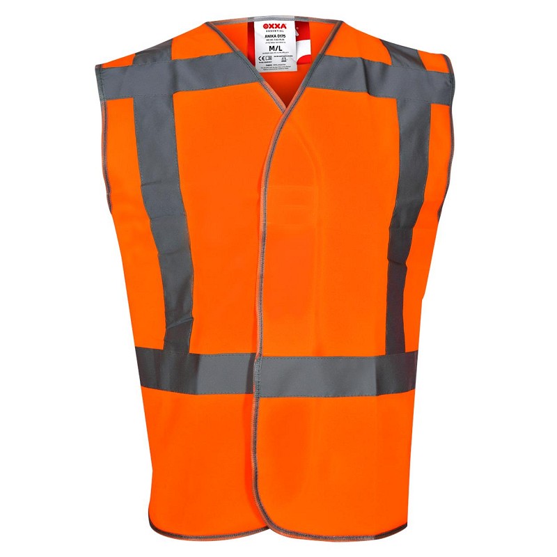 Veiligheidsvest Oranje met Opdruk - Maat M/L